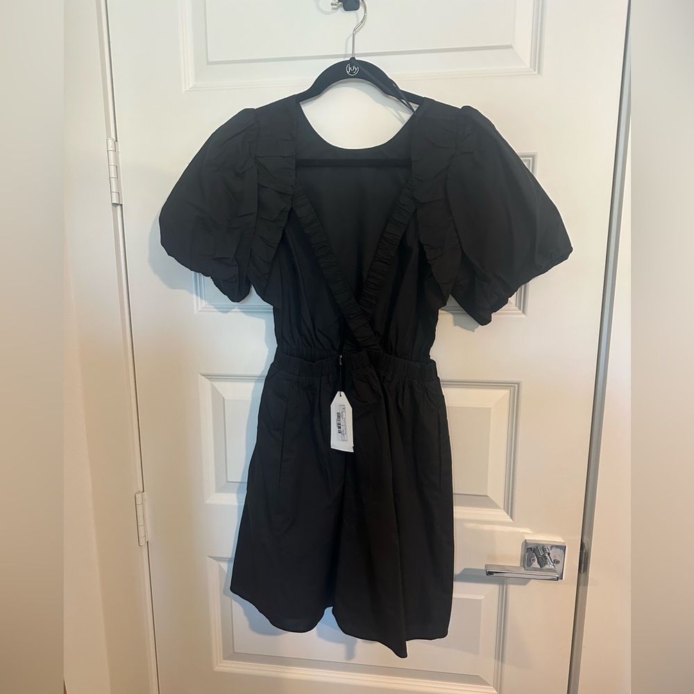 NWT English Factory Cut-Out Poplin Mini Dress - Picture 9 of 10
